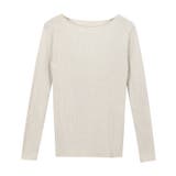 アイボリー | 選べる綿混 リブニット ニット | Pierrot