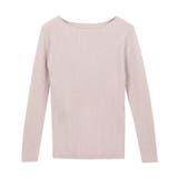 ダスティピンク | 選べる綿混 リブニット ニット | Pierrot