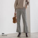 チェック柄セミフレアパンツ パンツ チェック チェック柄 セットアップ | Pierrot | 詳細画像1 