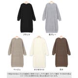 Vネック畦ニットワンピース ワンピース ニットワンピース ニットワンピ | Pierrot | 詳細画像2