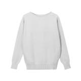 ライトグレー | ネックが選べるプレミアムカシミヤタッチニット カシミア カシミヤ | Pierrot