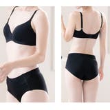 すっきり×盛れる脇高ノンワイヤーシームレスブラジャー&ショーツセット 脇肉 | PINK PINK PINK | 詳細画像18