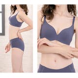 すっきり×盛れる脇高ノンワイヤーシームレスブラジャー&ショーツセット 脇肉 | PINK PINK PINK | 詳細画像20