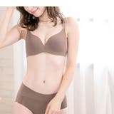 すっきり×盛れる脇高ノンワイヤーシームレスブラジャー&ショーツセット 脇肉 | PINK PINK PINK | 詳細画像19