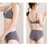 すっきり×盛れる脇高ノンワイヤーシームレスブラジャー&ショーツセット 脇肉 | PINK PINK PINK | 詳細画像17