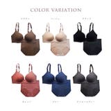 すっきり×盛れる脇高ノンワイヤーシームレスブラジャー&ショーツセット 脇肉 | PINK PINK PINK | 詳細画像21