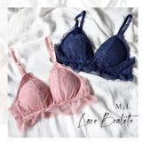 ストレッチ総レース・ソフトブラレット ノンワイヤー 下着 レース 人気 | PINK PINK PINK | 詳細画像1