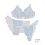 ホワイト | ヌーディカバーレースブラ&ショーツセット | PINK PINK PINK