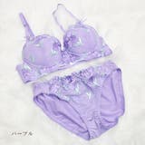 カップブラ 大輪花 刺繍ブラ＆ショーツセット | PINK PINK PINK | 詳細画像15 