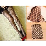 格子柄シンプル 細く見える美脚ストッキング セクシー | Pinky&Refine | 詳細画像3