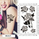 黒牡丹 渋いモード タトゥーシール | Pinky&Refine | 詳細画像2 