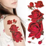 深紅の薔薇 タトゥーシール 真っ赤 | Pinky&Refine | 詳細画像4 
