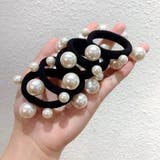 ヘアゴム 3本セット フェイクパール | PlusNao | 詳細画像3 