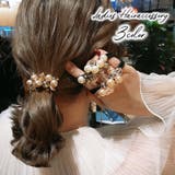 ヘアゴム ヘアアクセサリー 2連ゴム | PlusNao | 詳細画像1