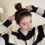 カチューシャ コーム付き ベロア調 | PlusNao | 詳細画像3