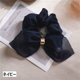 リボン付きシュシュ ヘアゴム 髪留め | PlusNao | 詳細画像13 