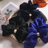 リボン付きシュシュ ヘアゴム 髪留め | PlusNao | 詳細画像4 