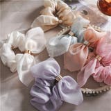 リボン付きシュシュ ヘアゴム 髪留め | PlusNao | 詳細画像5 