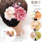 髪飾り5点セット ヘアアクセサリー Uピン | PlusNao | 詳細画像1