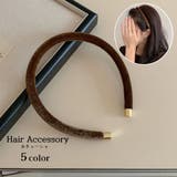 カチューシャ ベロア調 レディース | PlusNao | 詳細画像1 