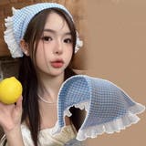 カチューシャ ヘッドスカーフ 頭巾風 | PlusNao | 詳細画像3 