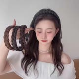 三つ編みカチューシャ ヘアアクセサリー レディース | PlusNao | 詳細画像3 