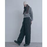 中綿キルトワイドパンツ レディース ロングパンツ | PlusNao | 詳細画像11 