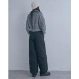 中綿キルトワイドパンツ レディース ロングパンツ | PlusNao | 詳細画像13 