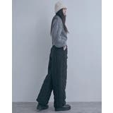 中綿キルトワイドパンツ レディース ロングパンツ | PlusNao | 詳細画像14 