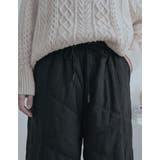 中綿キルトワイドパンツ レディース ロングパンツ | PlusNao | 詳細画像17 