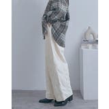 中綿キルトワイドパンツ レディース ロングパンツ | PlusNao | 詳細画像3 