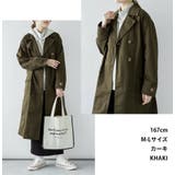 トレンチコート ツイルコート ロングコート | PlusNao | 詳細画像3 