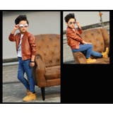 ライダースジャケット ノーカラージャケット レザー調 | PlusNao | 詳細画像6 