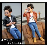 ライダースジャケット ノーカラージャケット レザー調 | PlusNao | 詳細画像7 