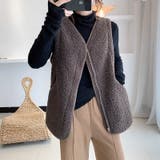 ボアベスト レディース あったか | PlusNao | 詳細画像10