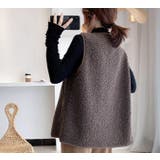 ボアベスト レディース あったか | PlusNao | 詳細画像14