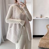 ボアベスト レディース あったか | PlusNao | 詳細画像2