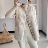 ボアベスト レディース あったか | PlusNao | 詳細画像4