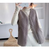 ボアベスト レディース あったか | PlusNao | 詳細画像5