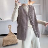 ボアベスト レディース あったか | PlusNao | 詳細画像8