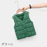 中綿ベスト ダウン風ベスト キッズ | PlusNao | 詳細画像18