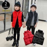 中綿入りベスト ダウン風ベスト アウター | PlusNao | 詳細画像1 