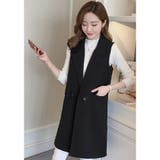 ロングベスト ジレ コート | PlusNao | 詳細画像3 