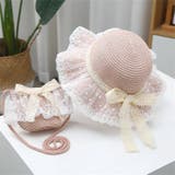 キッズポシェット【お揃いハットあり】 ストローバッグ 麦わら | PlusNao | 詳細画像7 