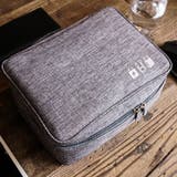 トラベルポーチ ガジェットポーチ PC周辺機器収納ケース | PlusNao | 詳細画像3 