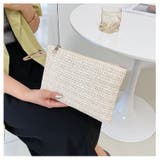 クラッチバッグ ストローバッグ レディース | PlusNao | 詳細画像8 