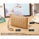 クラッチバッグ ストローバッグ レディース | PlusNao | 詳細画像14 