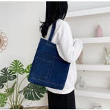 トートバッグ デニムバッグ ショルダーバッグ | PlusNao | 詳細画像9 