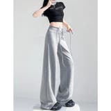 ワイドパンツ ロングパンツ スウェットパンツ | PlusNao | 詳細画像7 