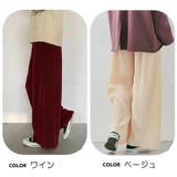ワイドパンツ プリーツパンツ ロング丈 | PlusNao | 詳細画像18
